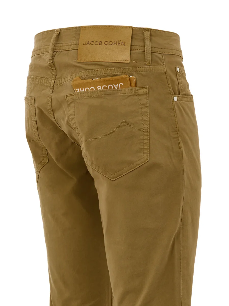 Pantaloni Nick in Cotone Stretch Ocra Jacob Cohen - immagine 4