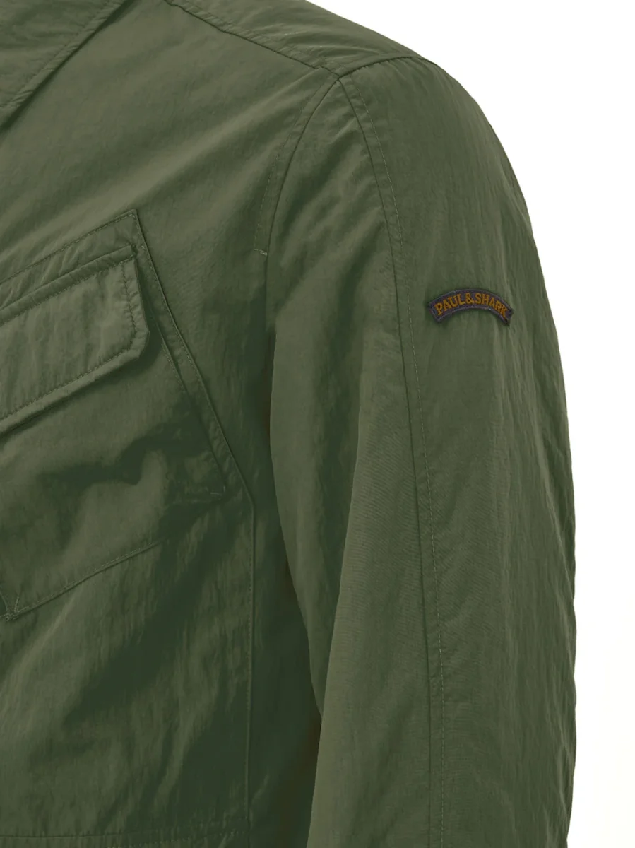 Giubbino Overshirt in Tessuto Tecnico Verde Paul & Shark - immagine 4