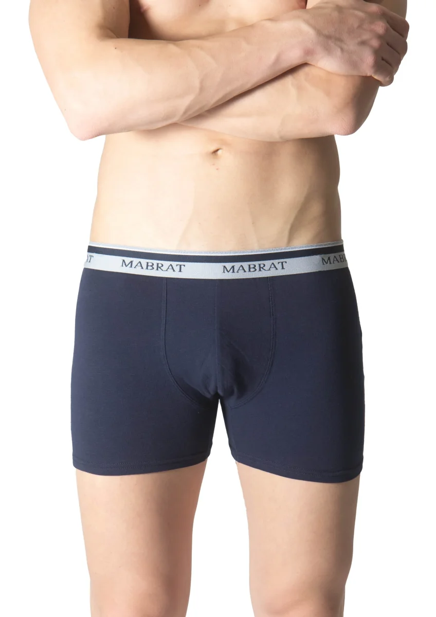 Boxer Uomo elastico esterno con logo circolare