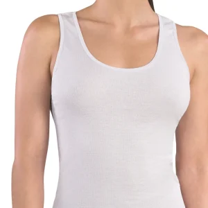 CANOTTA SPALLA LARGA COTONE BIELASTICO