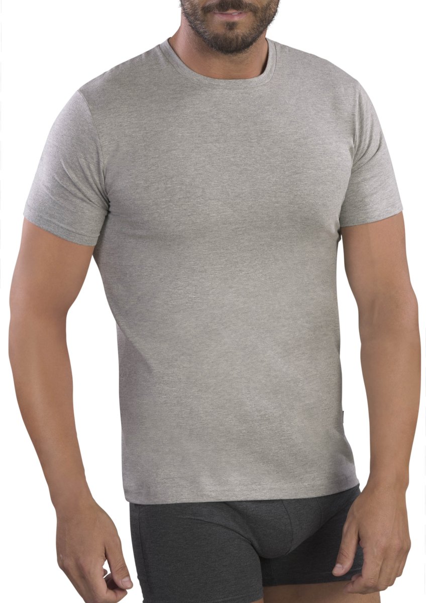 MAGLIA MEZZA MANICA UOMO GIROCOLLO COTONE BIELASTICO - immagine 3