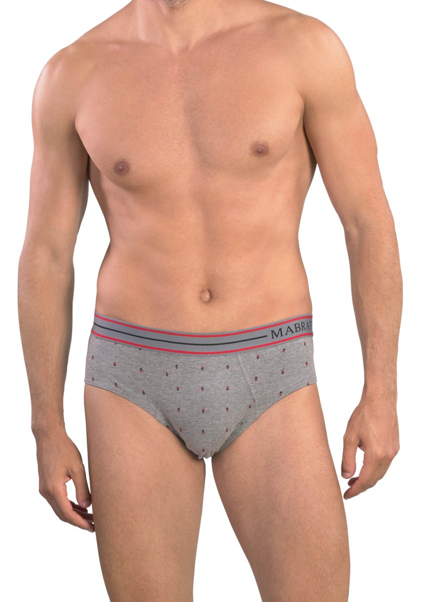 Slip Uomo elastico esterno micro fantasia - immagine 3