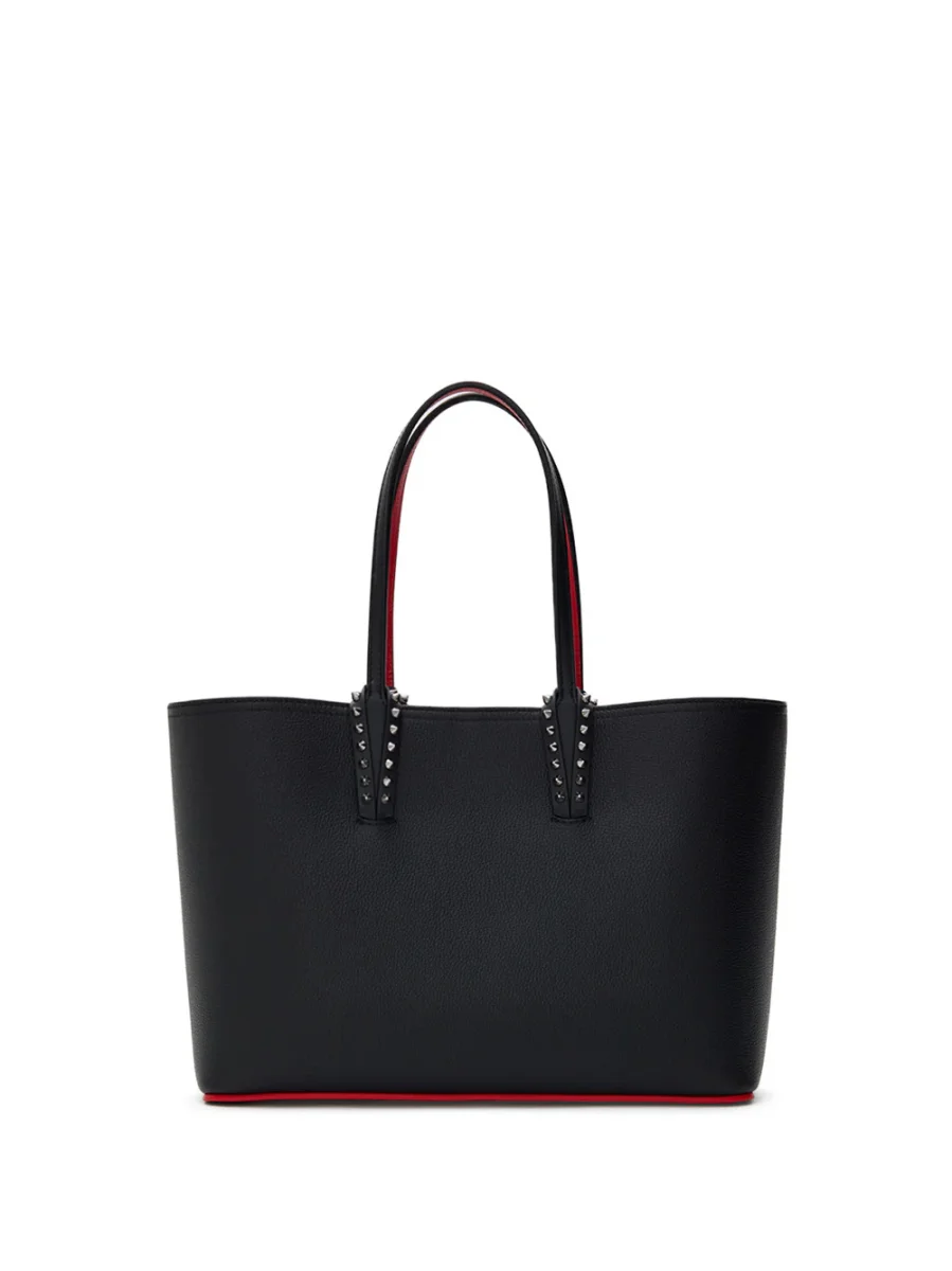 Borsa Tote Medium Cabata in Pelle Nera Christian Louboutin