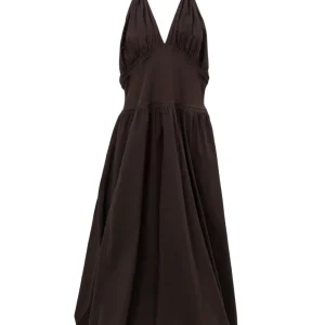 Abito Ampio con Spalline in Cotone Bottega Veneta.