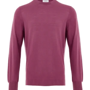 Maglia Girocollo in Lana Viola Gran Sasso