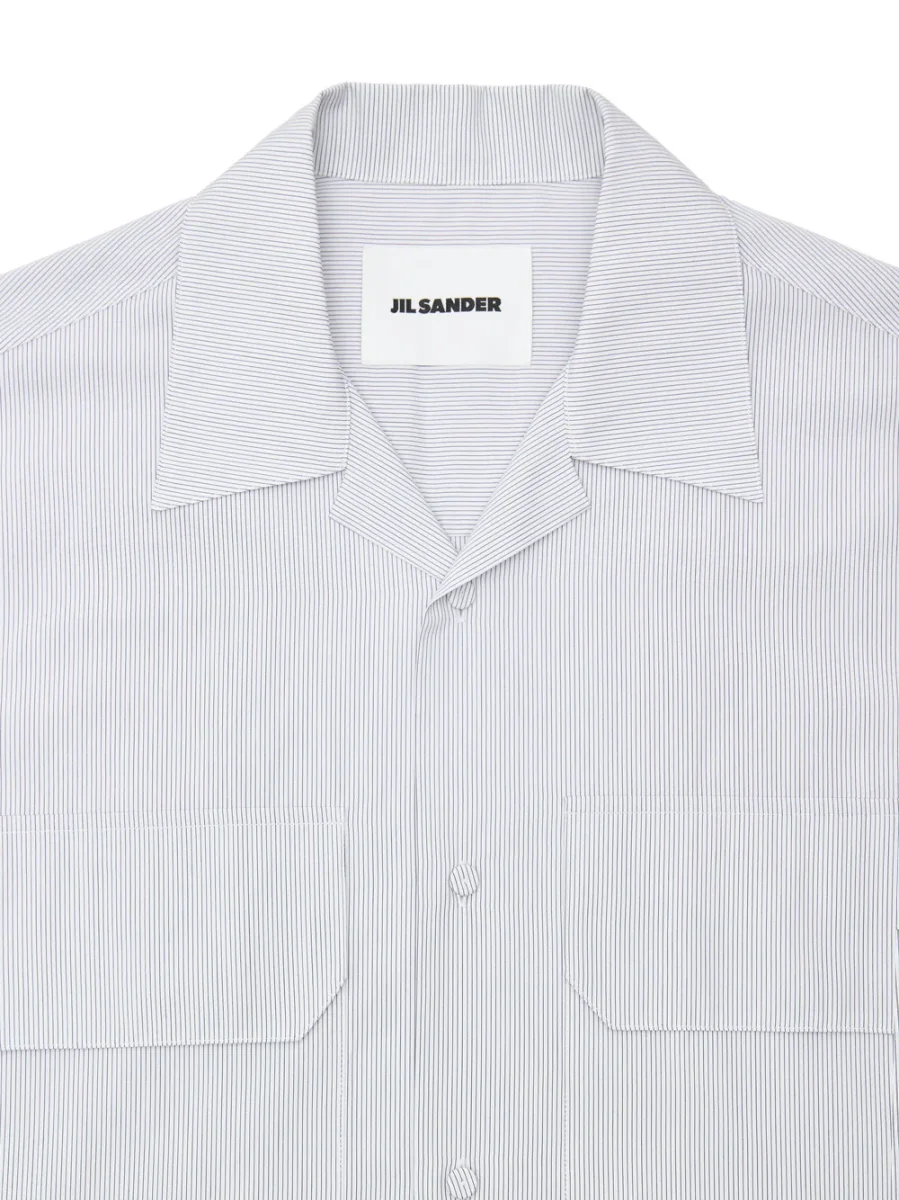 Camicia Maniche Corte a Righe Boxy Fit Jil Sander - immagine 5