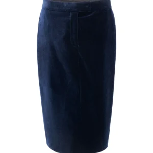 Gonna Midi in Velluto Blu Tom Ford