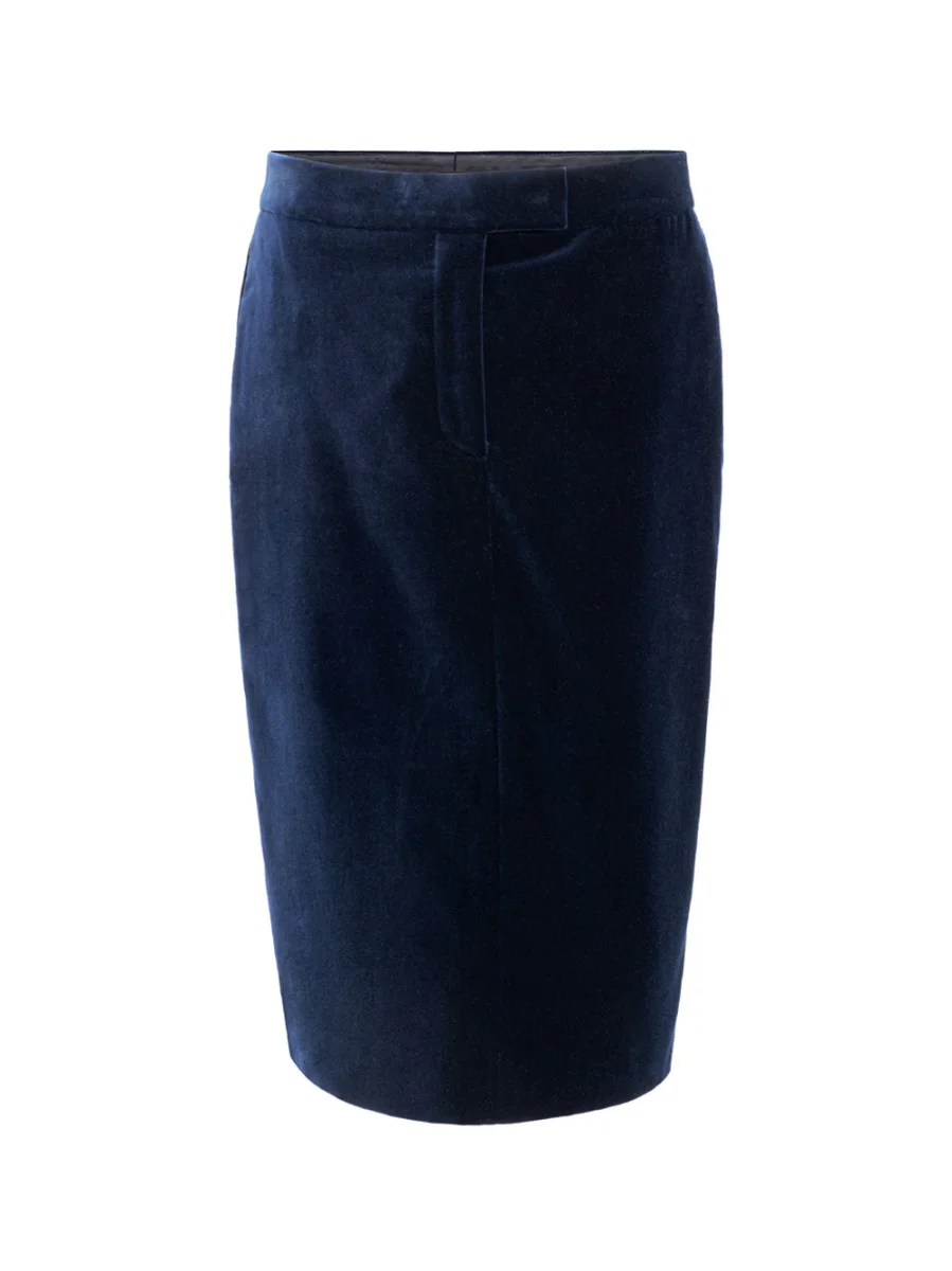 Gonna Midi in Velluto Blu Tom Ford - immagine 2