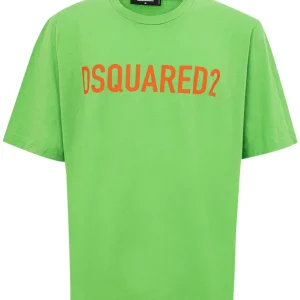T-Shirt Oversize in Cotone con logo Dsquared2