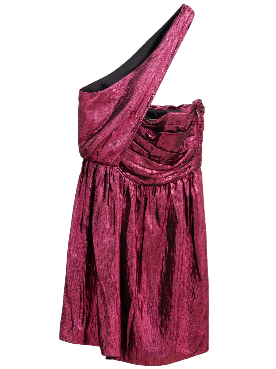 Disco Mini Dress in Fuchsia Saint Laurent