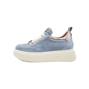 Sneakers Sally 26 cielo/argento