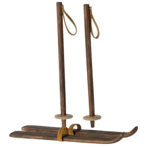 Scii in legno sorella e fratello topo