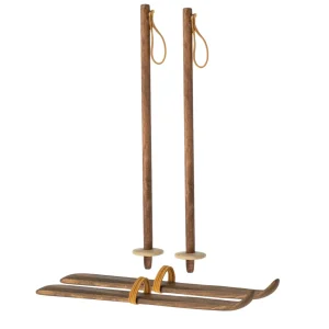 Scii in legno Mamma e papà topo