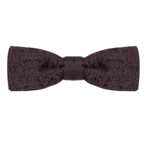 Papillon nero con ricamo in seta Dolce & Gabbana