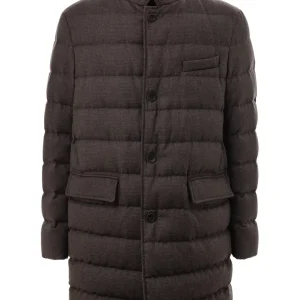 Cappotto imbottito con colletto Herno