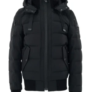 Giubbino Bomber Imbottito in Nero Moose Knuckles