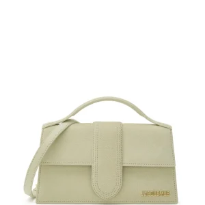 Borsa a Spalla Le Grand Bambino in Pelle Martellata Giallo Paglia Jacquemus