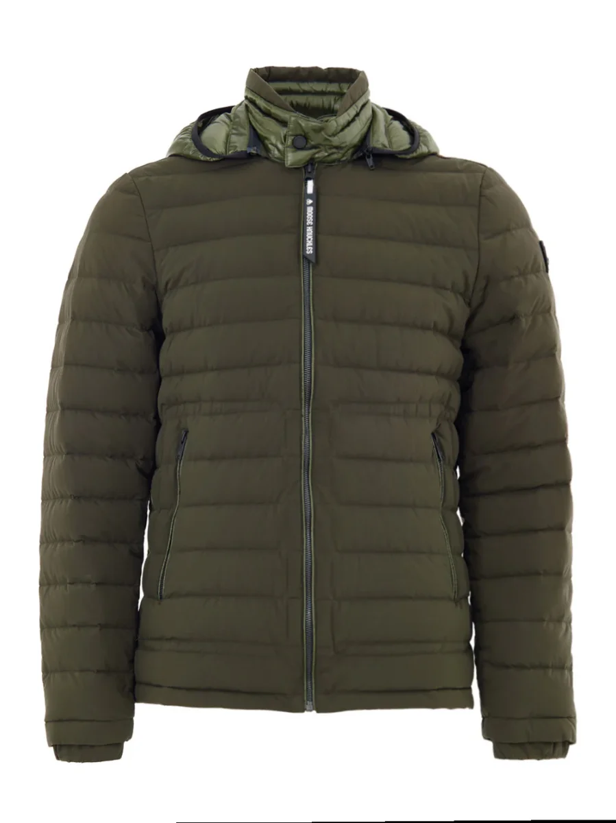 Giubbino Piumino Lightweight Verde Moose Knuckles - immagine 2