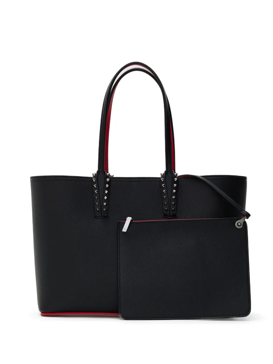 Borsa Tote Large Cabata in Pelle Nera Christian Louboutin - immagine 3