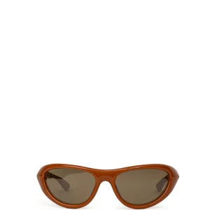 Occhiali da Sole in Acetato Marrone Bottega Veneta