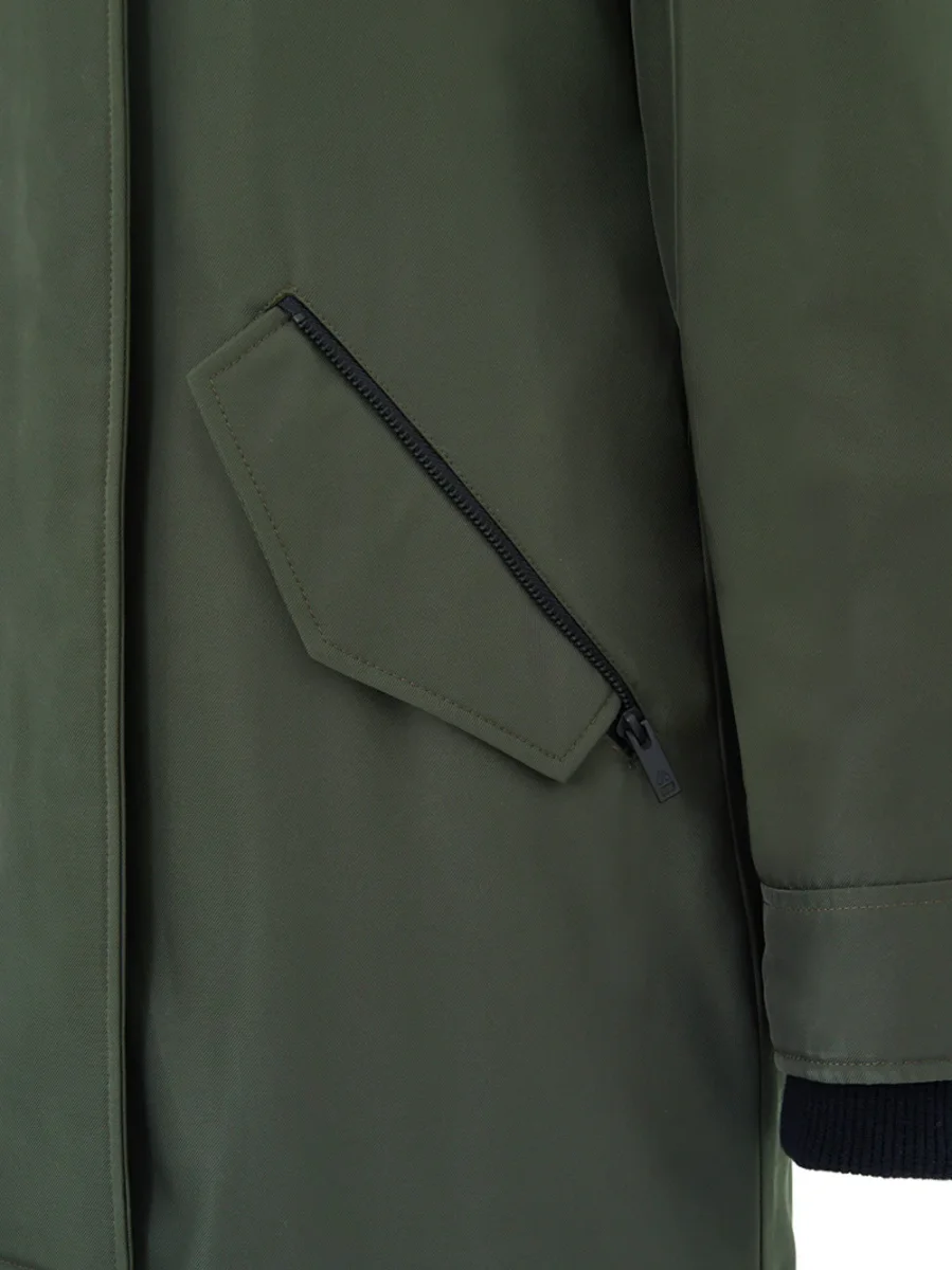 Giubbino Lungo Imbottito in Verde Moose Knuckles - immagine 4