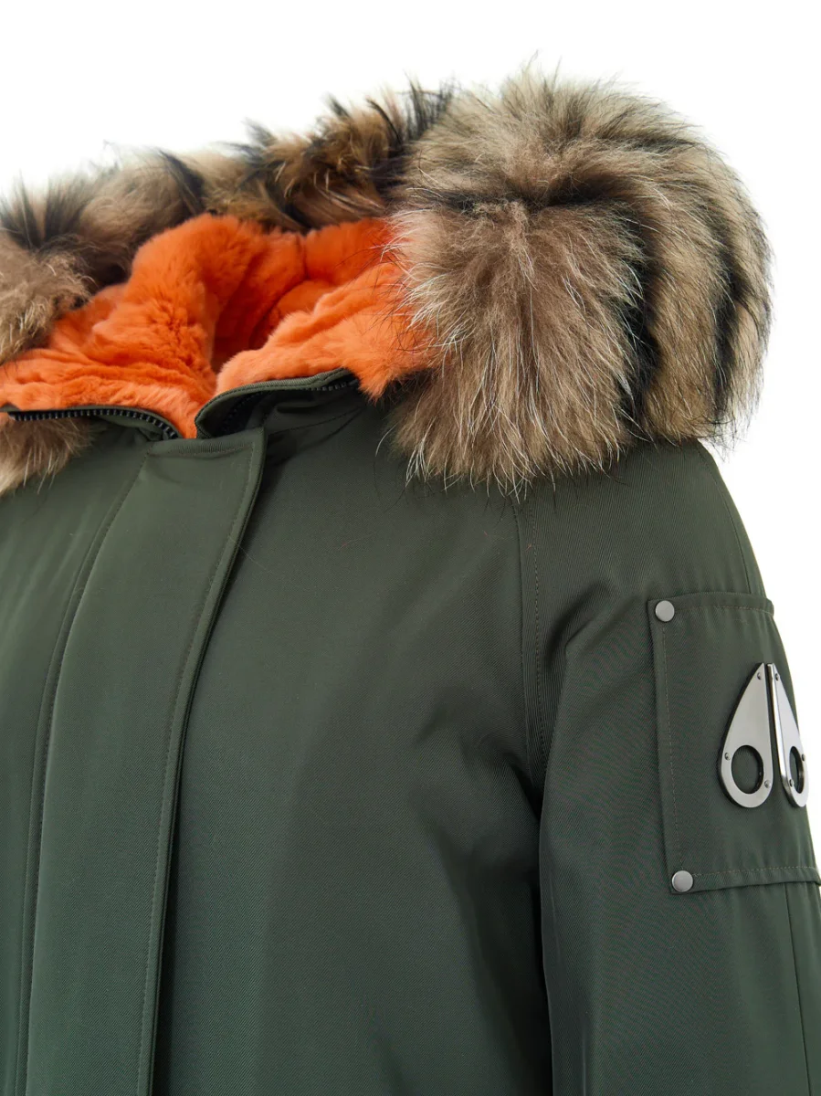 Giubbino Lungo Imbottito in Verde Moose Knuckles - immagine 5