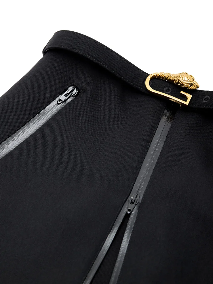Gonna Nera con Zip e Cintura Gucci - immagine 4