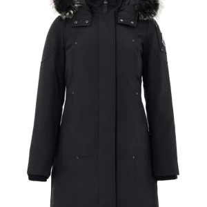 Parka in Tessuto con Cappuccio e Pelliccia Moose Knuckles