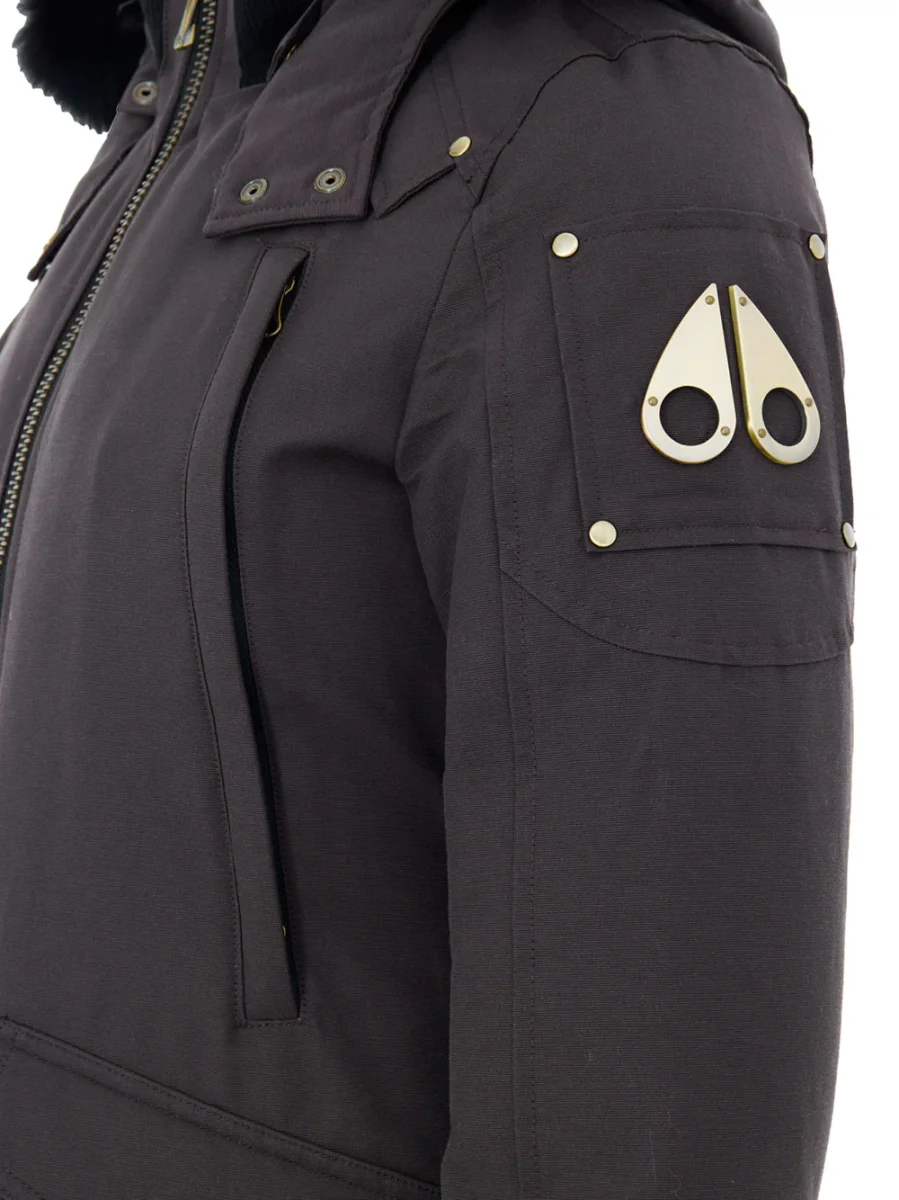 Field Jacket in Marrone con Cappuccio e Pelliccia Moose Knuckles - immagine 4