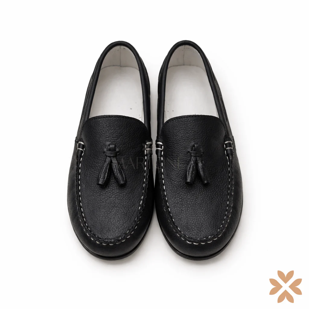 Mocassino bimbo con nappine - immagine 3