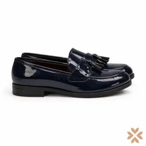 Mocassino lucido con nappine