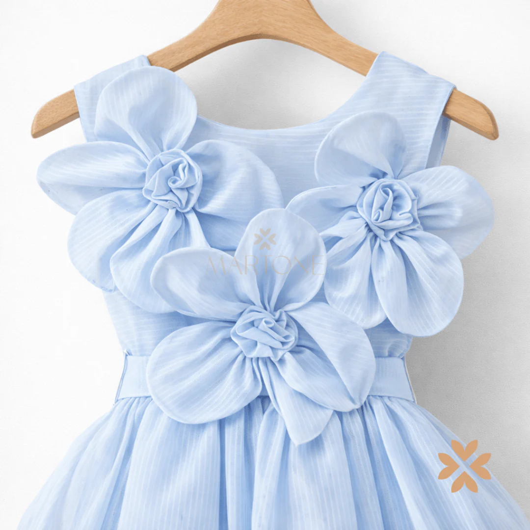 Abito con fiori tridimensionali - Allegra - immagine 3