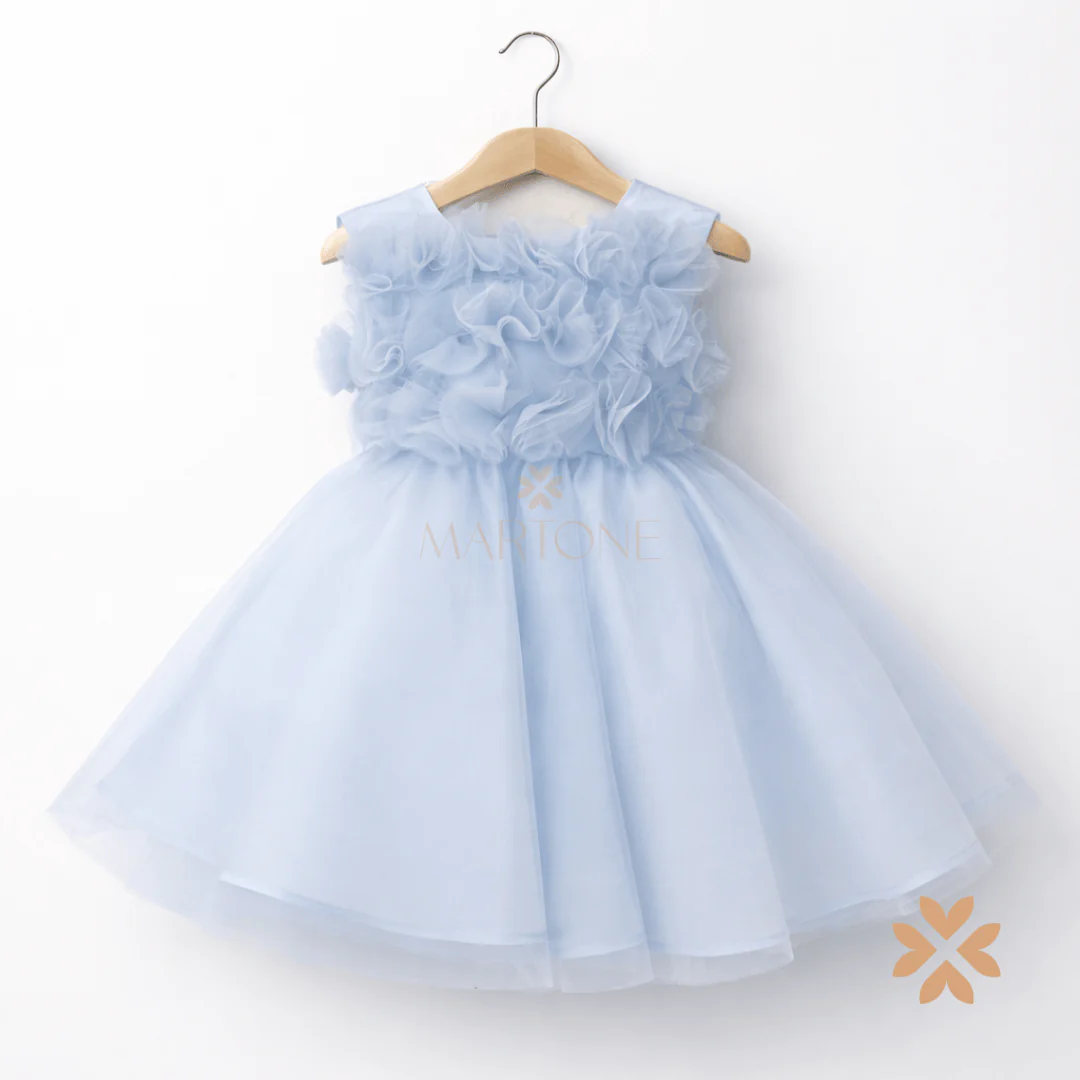 Abito in tulle azzurro cielo - Allegra