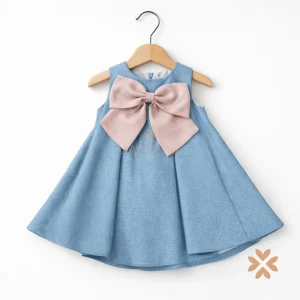 Abito lino con fiocco - Ambaraà