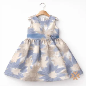 Abito jacquard con cintura - Ambarabà