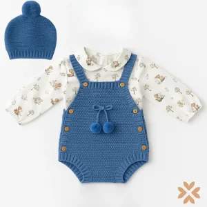 Salopette in maglia orsetti - Baby Fashion