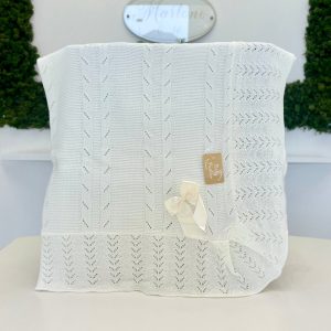 Coperta traforata in lana