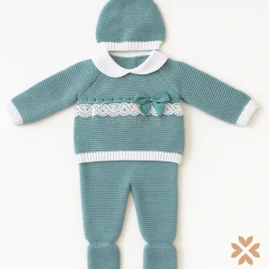 Tutina con pizzo e fiocco - Baby Fashion