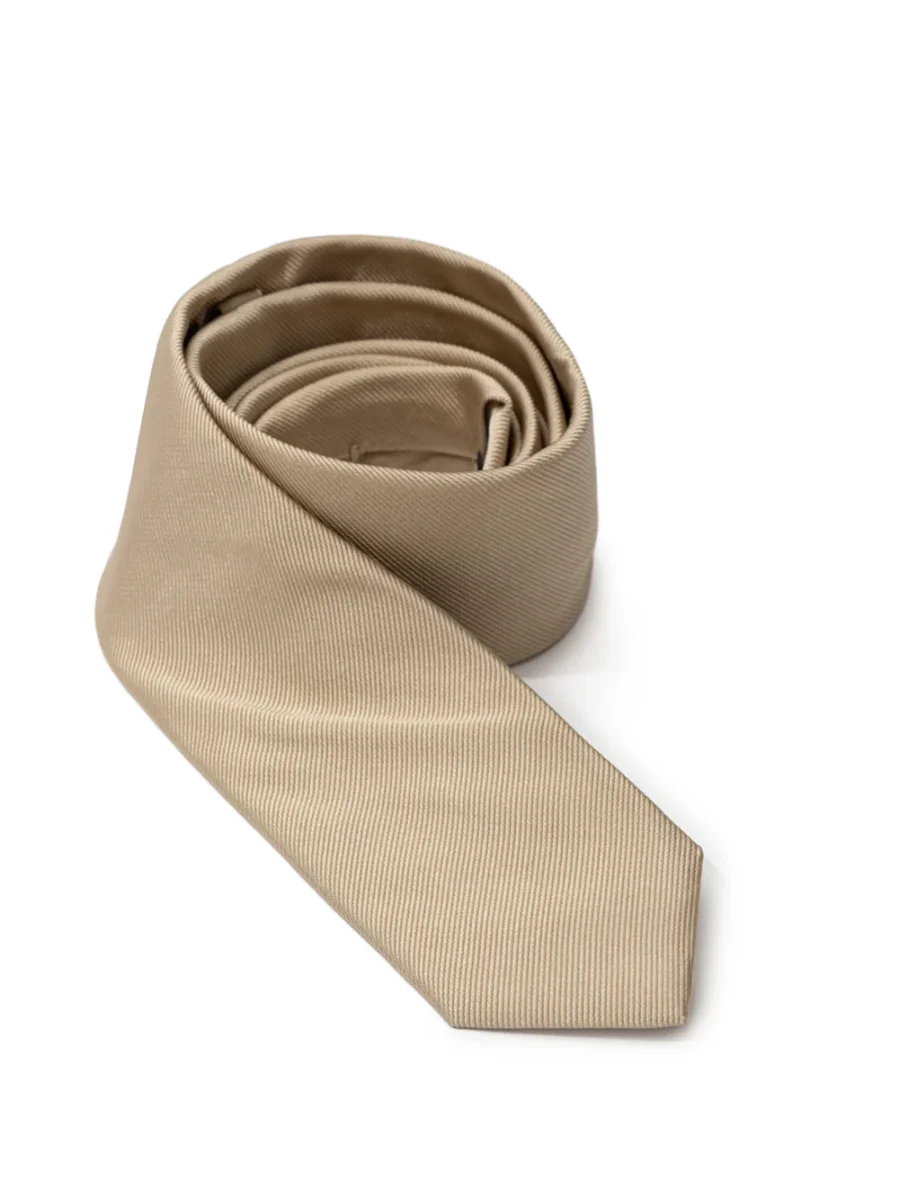 Cravatta oro in seta Dolce & Gabbana