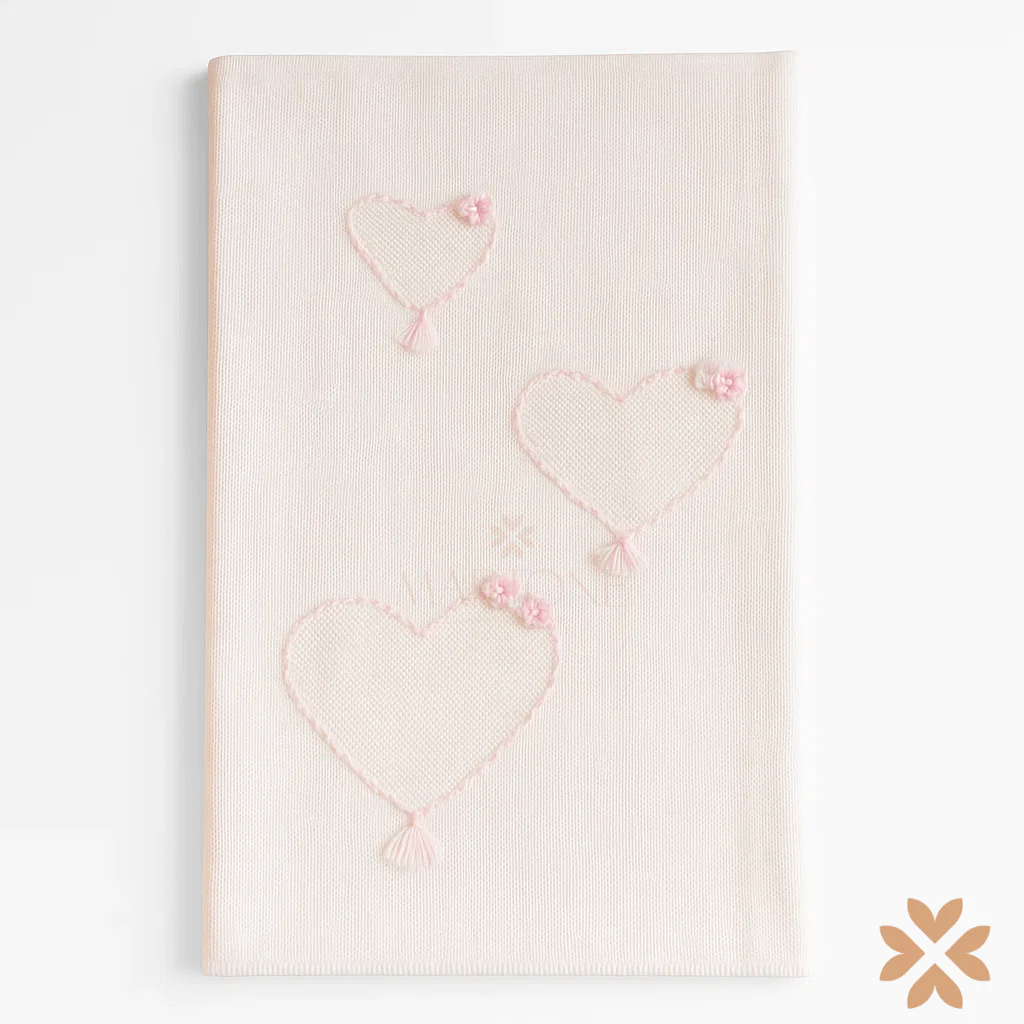 Coperta ricami d'amore - Bimbalò - immagine 2