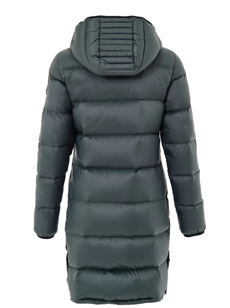 Piumino Imbottito Lungo in Verde Moose Knuckles - immagine 5