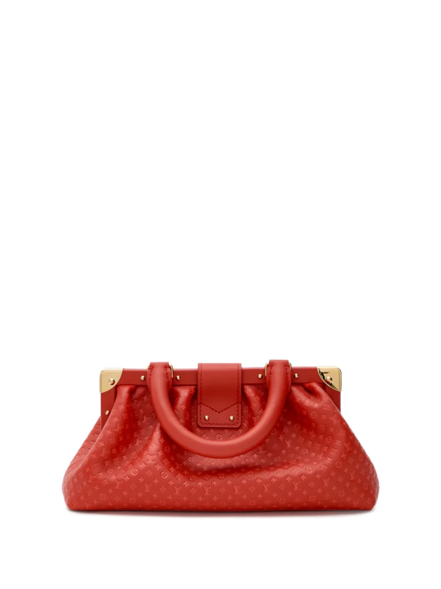 Borsa Mono Clutch Nanogram in Pelle Rossa Louis Vuitton - immagine 3