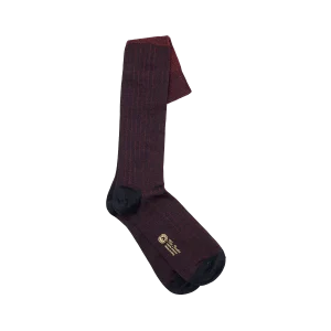 Calze a coste in filo di scozia