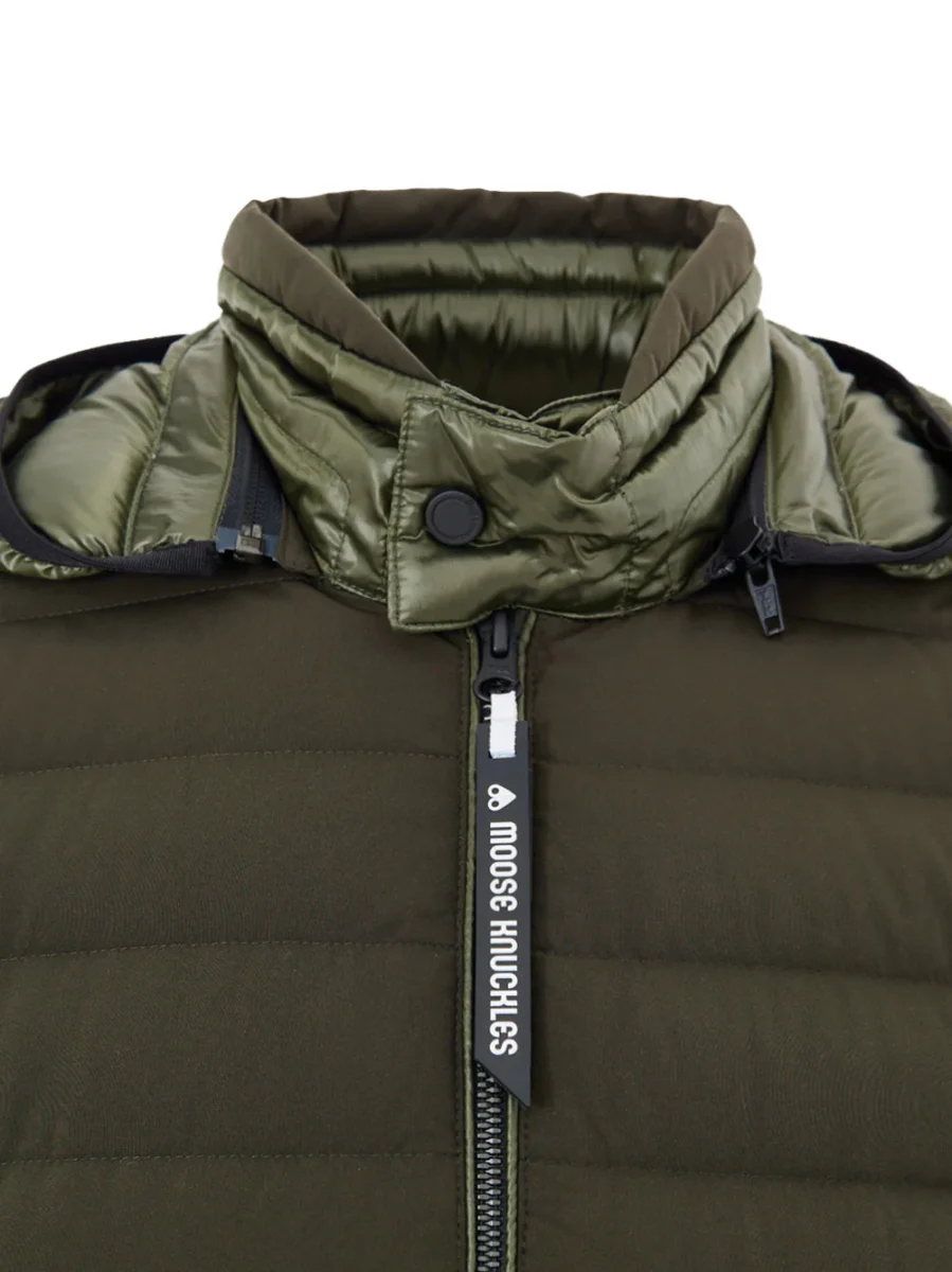 Giubbino Piumino Lightweight Verde Moose Knuckles - immagine 4