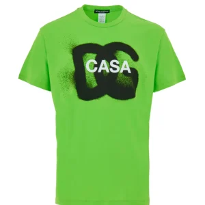 T-Shirt in Verde Fluo DG Casa Dolce & Gabbana