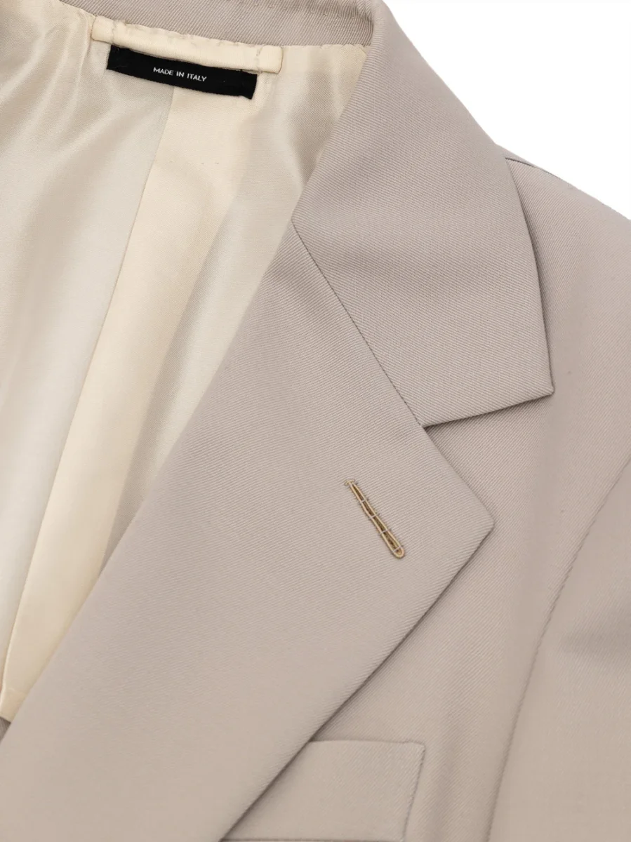 Tom Ford Giacca Monopetto Uomo - Beige - immagine 4