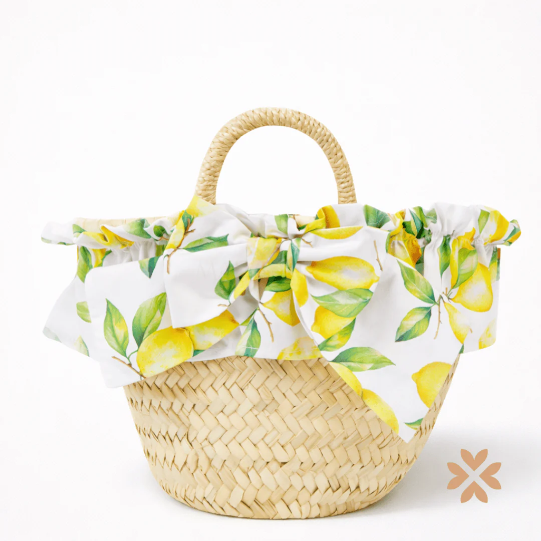 Borsa in paglia con fiocco - Deolinda - immagine 2