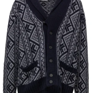 Cardigan in Cashmere Blu Cruciani.