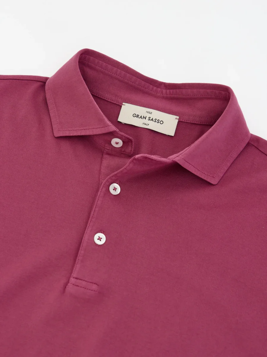 Polo in Cotone Porpora Gran Sasso - immagine 4