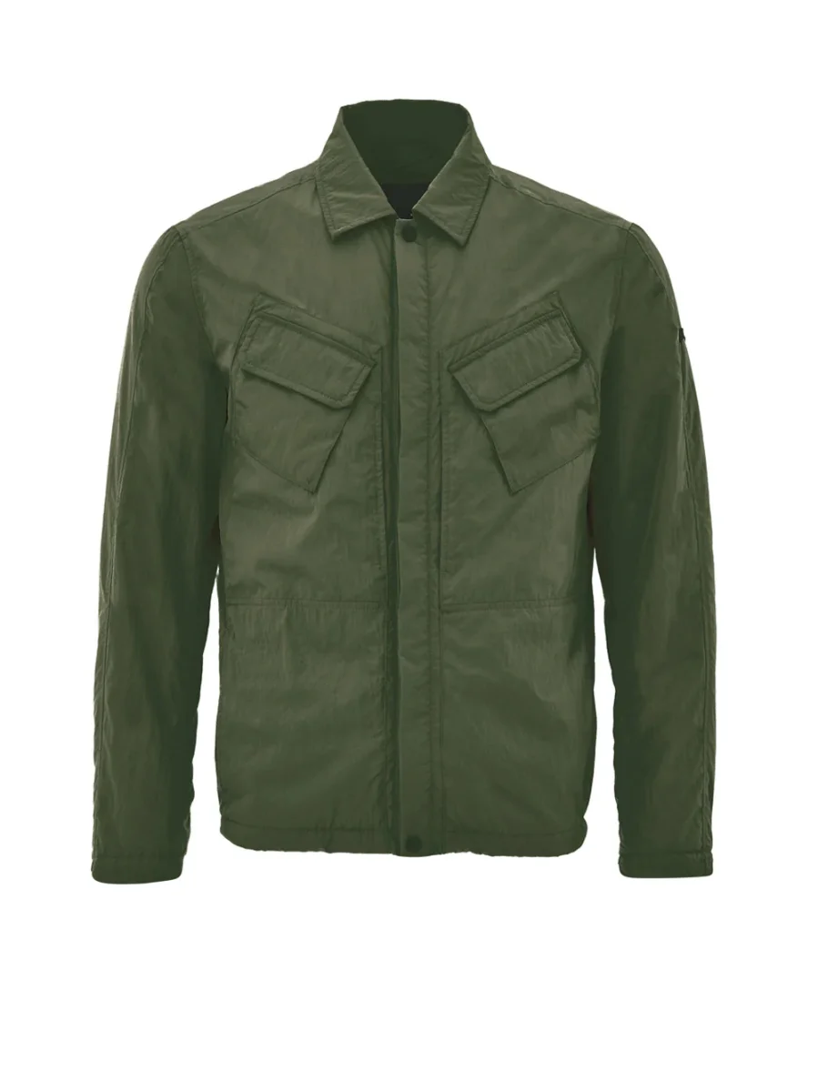 Giubbino Overshirt in Tessuto Tecnico Verde Paul & Shark